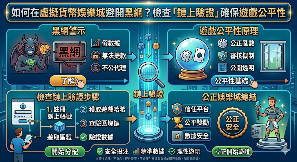 如何在虛擬貨幣娛樂城避開黑網？檢查「鏈上驗證」確保遊戲公平性