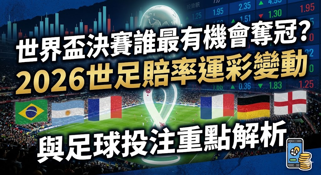 運彩世界盃熱門玩法總整理｜從世足賠率運彩到決賽投注策略一次掌握
